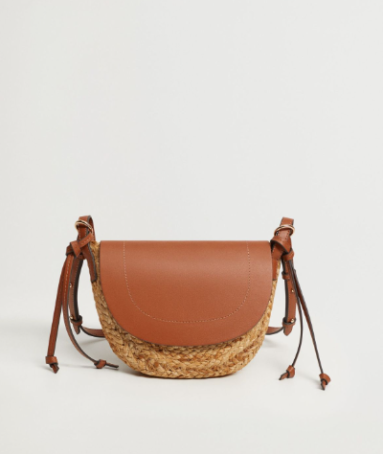 Jute cross-body bag