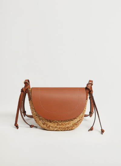 Jute cross-body bag