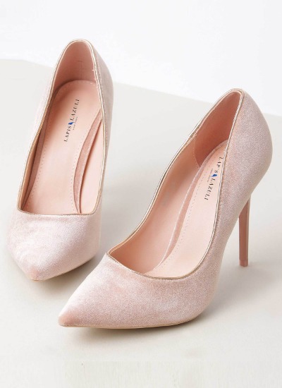 Velvet Royal Powder Pink Heel