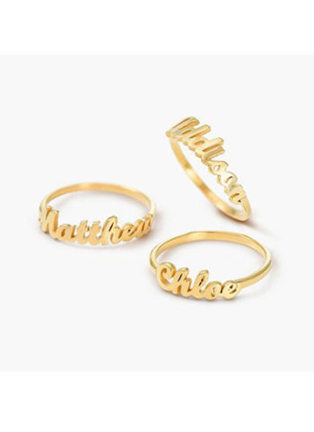 SINGLE NAME RING