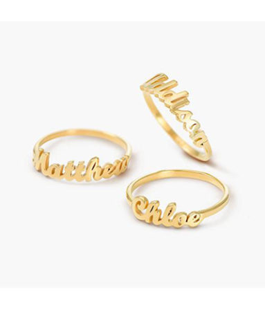 SINGLE NAME RING