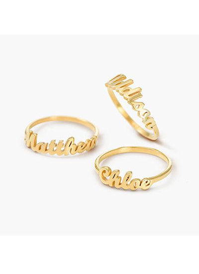 SINGLE NAME RING