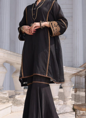 BLACK SILK TUNIC