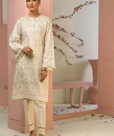 O-WHITE-JACQUARD-KURTI