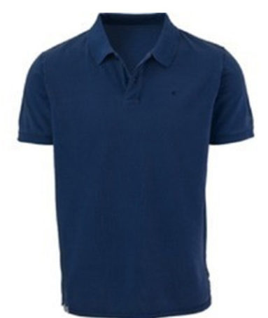 PLAIN POLO T-SHIRT - BLUE