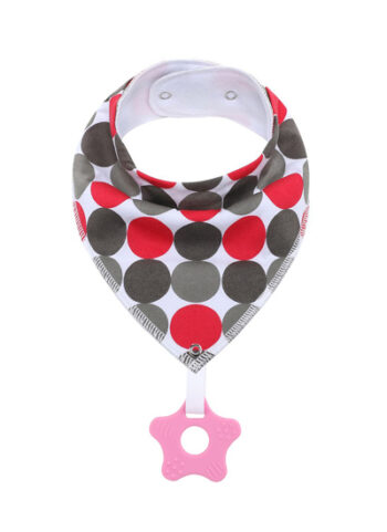 BB-208 – Baby Bandana Bibs with Teether