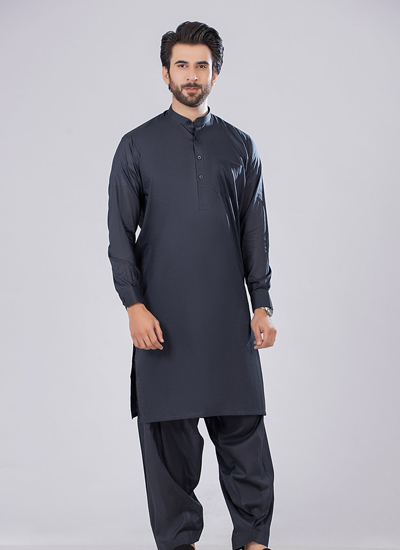 BLACK-Cotton-SHALWAR SUIT