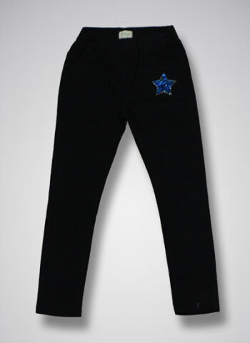 Black Twill Jeggings