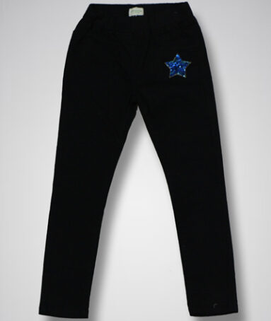 Black Twill Jeggings