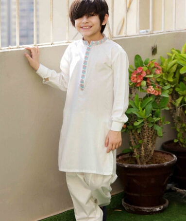 Kids Embroidery Suit 102-B