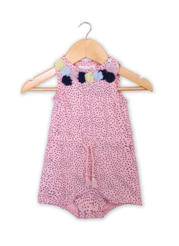 Sleeveless Dotted Kipper - Pink