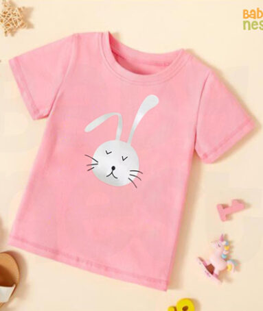 Bunny T-Shirt for Kids – Pink