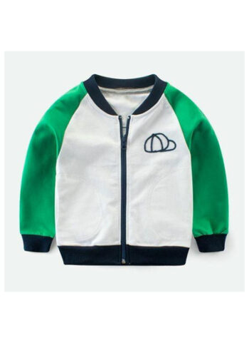 Green Raglan Zipper