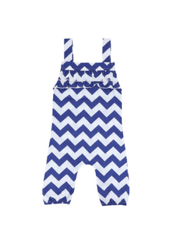 NAVY CHEVRON ROMPER DRESS