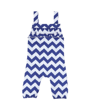 NAVY CHEVRON ROMPER DRESS