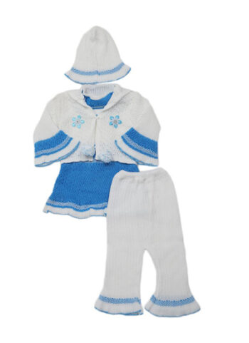 Newborn Girls Irani Suit - Blue