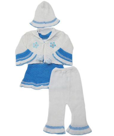 Newborn Girls Irani Suit - Blue