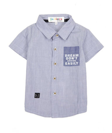 Boys Casual Shirt In L-Blue