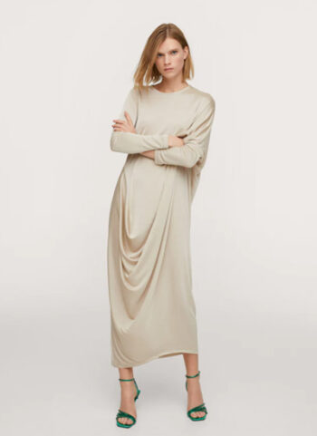 Asymmetric sleeves dress