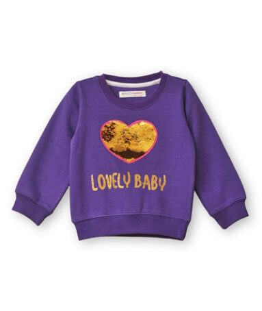 Girls Sweat Shirt Purple - 937