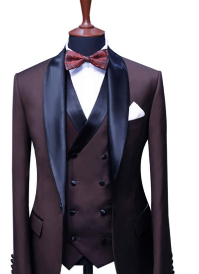 Burgundy Prom Tuxedo