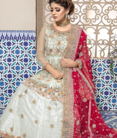 Bridal Lehnga With Net Peplum