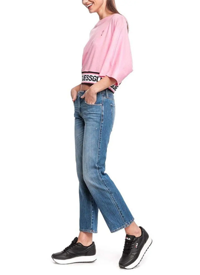 Guess Mid Blue Sexi Straight Ankle Jeans