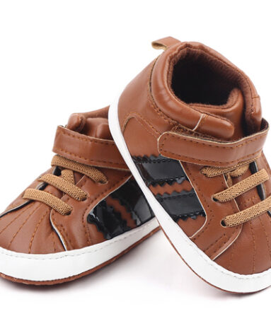 Brown Lace N Hook Baby Shoes