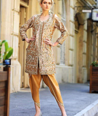 Hand Work Shirt Tulip Shalwar