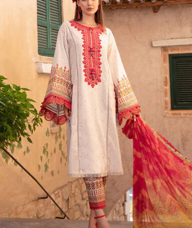 Printed Lawn Shirt With Chiffon Dupatta