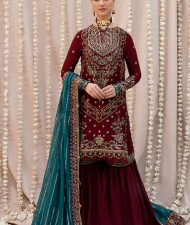 Raw Silk Embroiered Wedding Dress