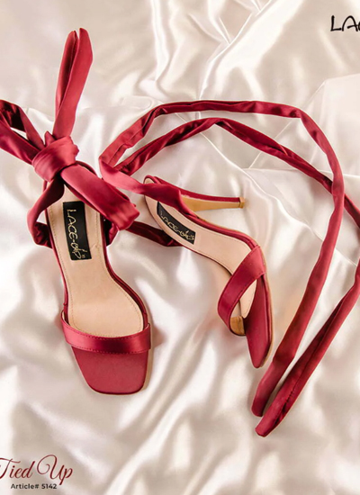 All Tied Up Red Women Heel