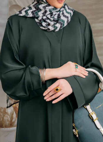 Esra Abaya Bottle Green Color