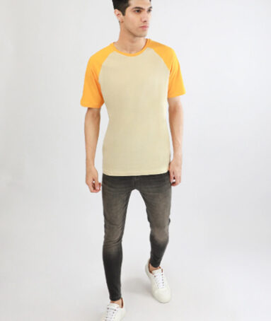 Featuring Contrasting Raglan Sleeves Shirt