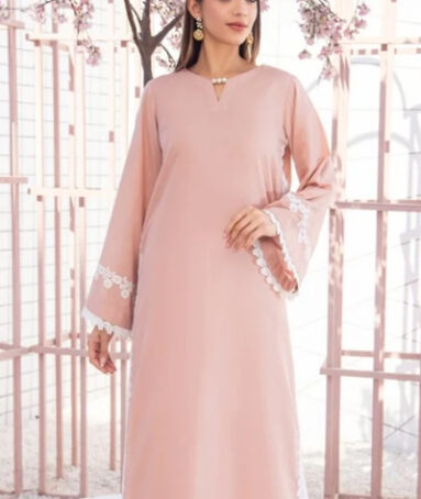 A Classic Delicate Salmon-Colored Kurta