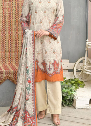 Embroidered Lawn Digital Printed Shirt