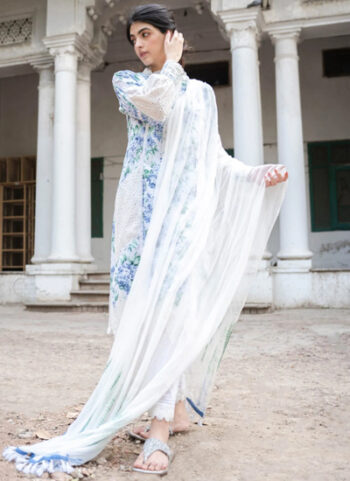 Printed Floral Lawn Kurta For Women