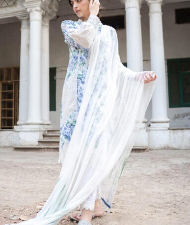 Printed Floral Lawn Kurta For Women