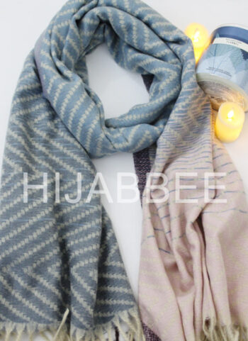 Pure Wool Scarf With Long Fringes