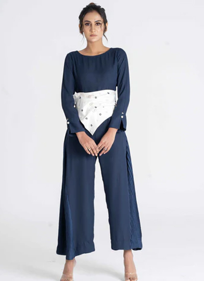 FLABBY Jumpsuit Pleated Silk On Pants