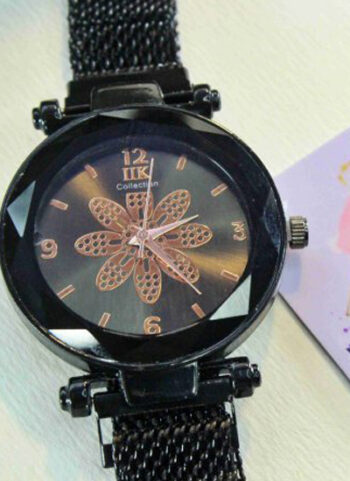 Magnetic Strap Black Shine Women Watch