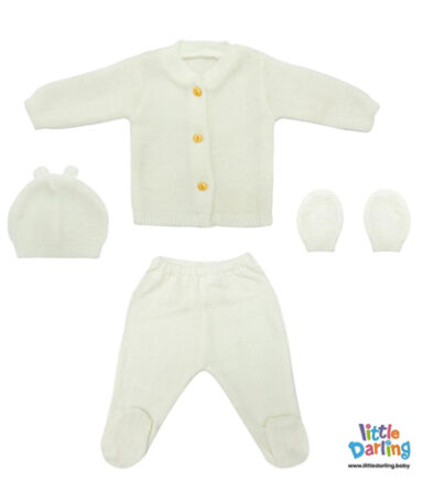 Newborn Baby Gift Set 4 Off White