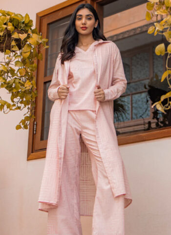 Powder Pink Summer Irish Linen Dress