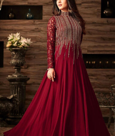 Wedding Wear Chiffon Maxi For Women